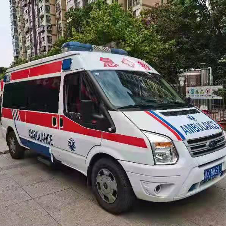 牧野长途救护车护送病人返乡